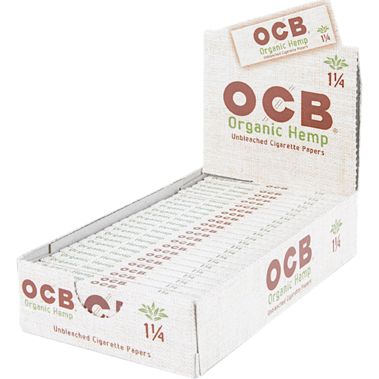OCB 1.25” Unbleached Organic Hemp Rolling Papers 