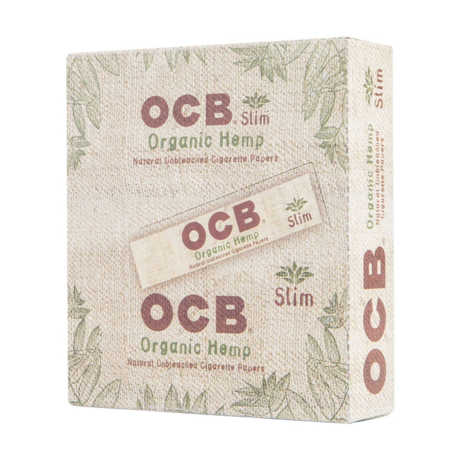 OCB King Slim Unbleached Organic Hemp Rolling Papers 