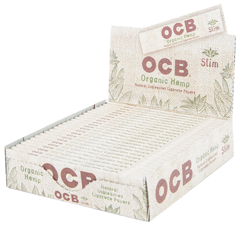 OCB King Slim Unbleached Organic Hemp Rolling Papers 