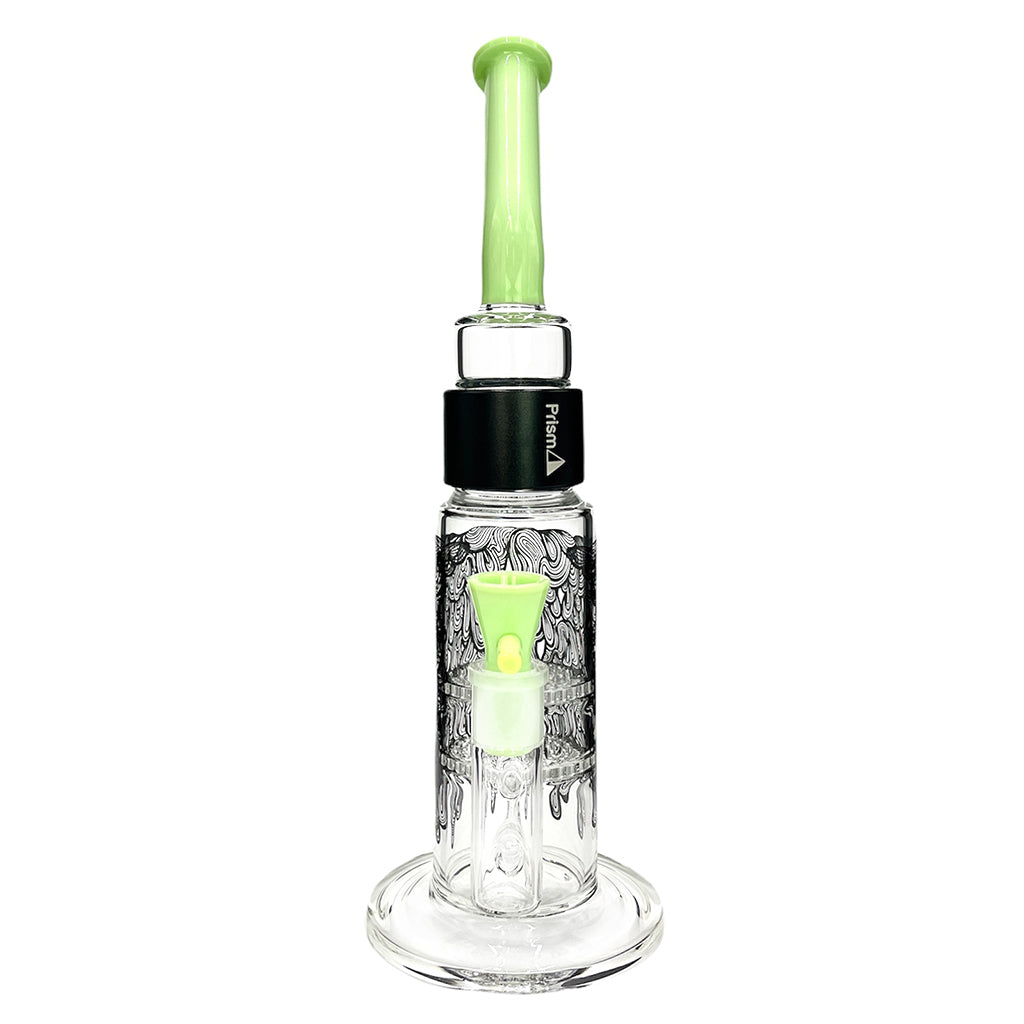 Prism Pipes 12.5” Drippy Honeycomb Perc Bong