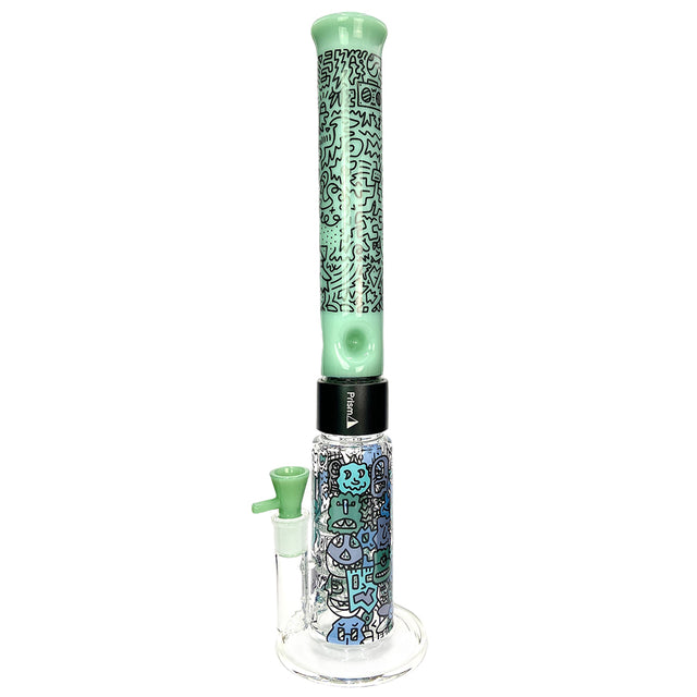 Prism Pipes 19” Pretty Done Honeycomb Perc Straight Tube Bong