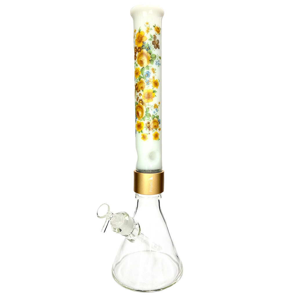 Prism Pipes 18” Vintage Floral Beaker Bong