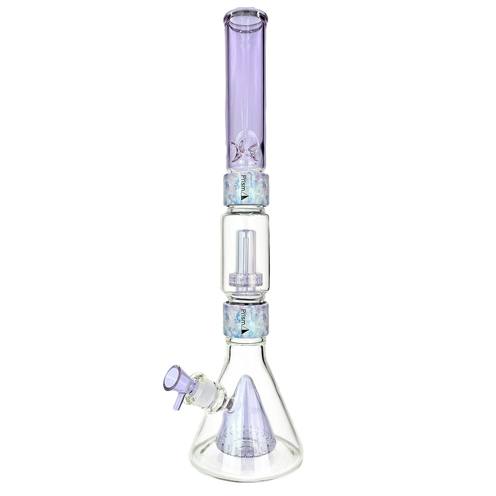 Prism Pipes Pyramid & Showerhead Perc Beaker Bong