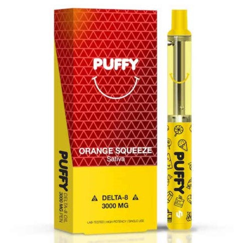 Puffy 3G Vaporizer Pen Orange Squeeze
