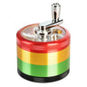 Pulsar Crank Top 2.5" 4-Piece Grinder Rasta