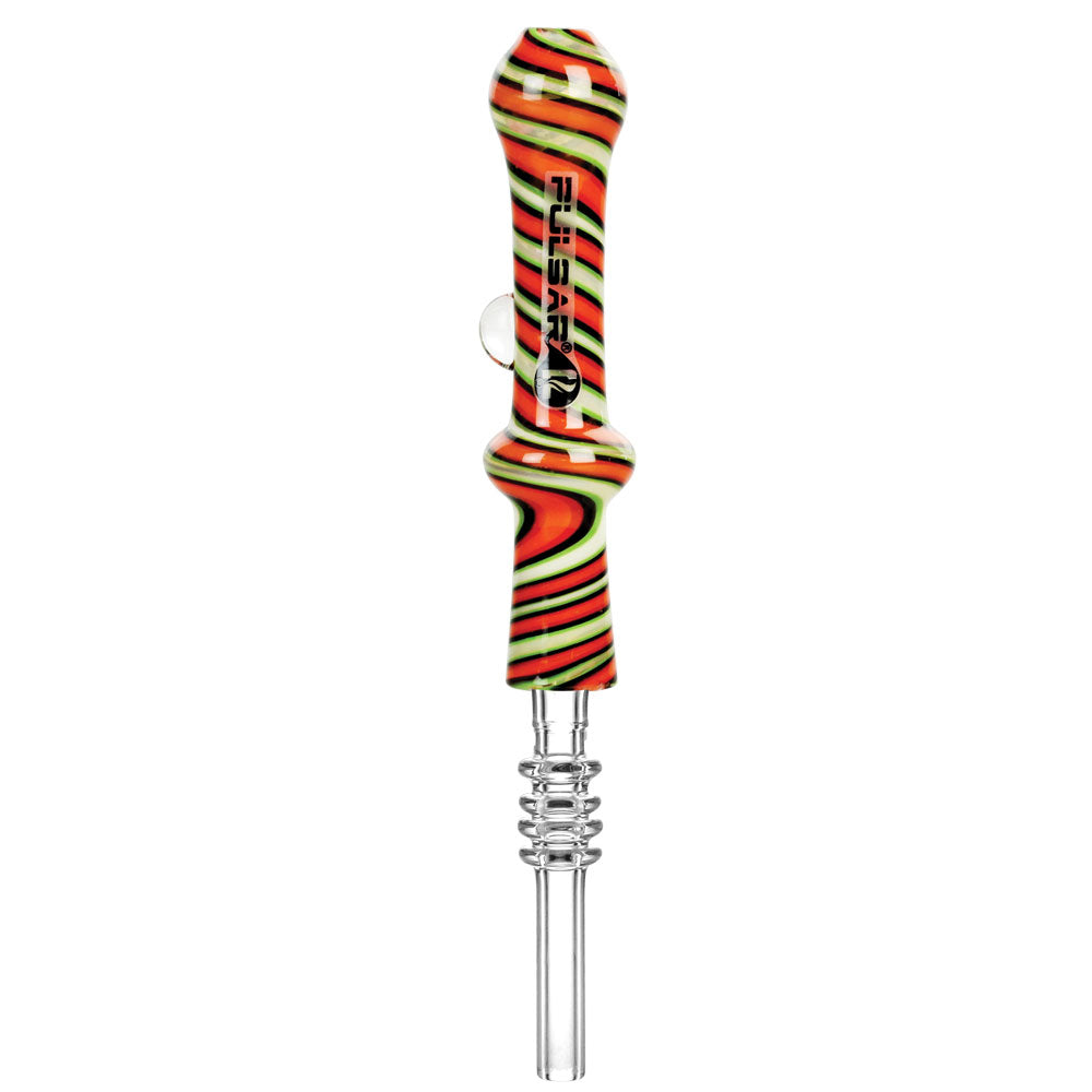 Pulsar Candy Swirl Dab Straw Red & Green