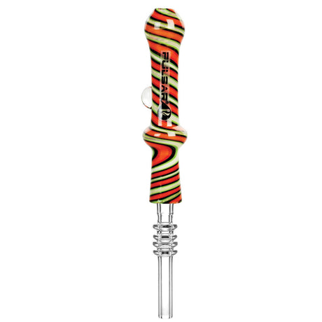 Pulsar Candy Swirl Dab Straw Red & Green