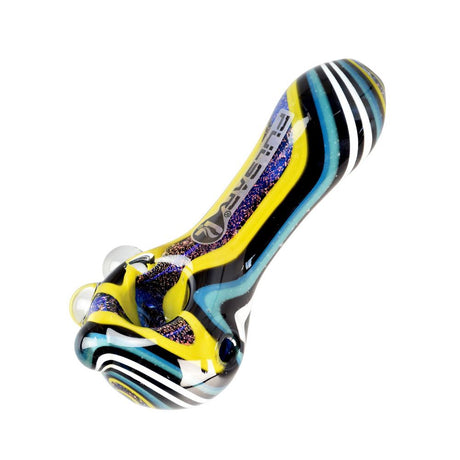 Pulsar Cosmic Journey Spoon Pipe Teal & Yellow