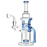 Pulsar Double Chamber Recycler Dab Rig Blue