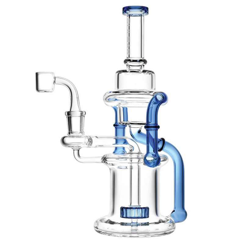 Pulsar Double Chamber Recycler Dab Rig Blue