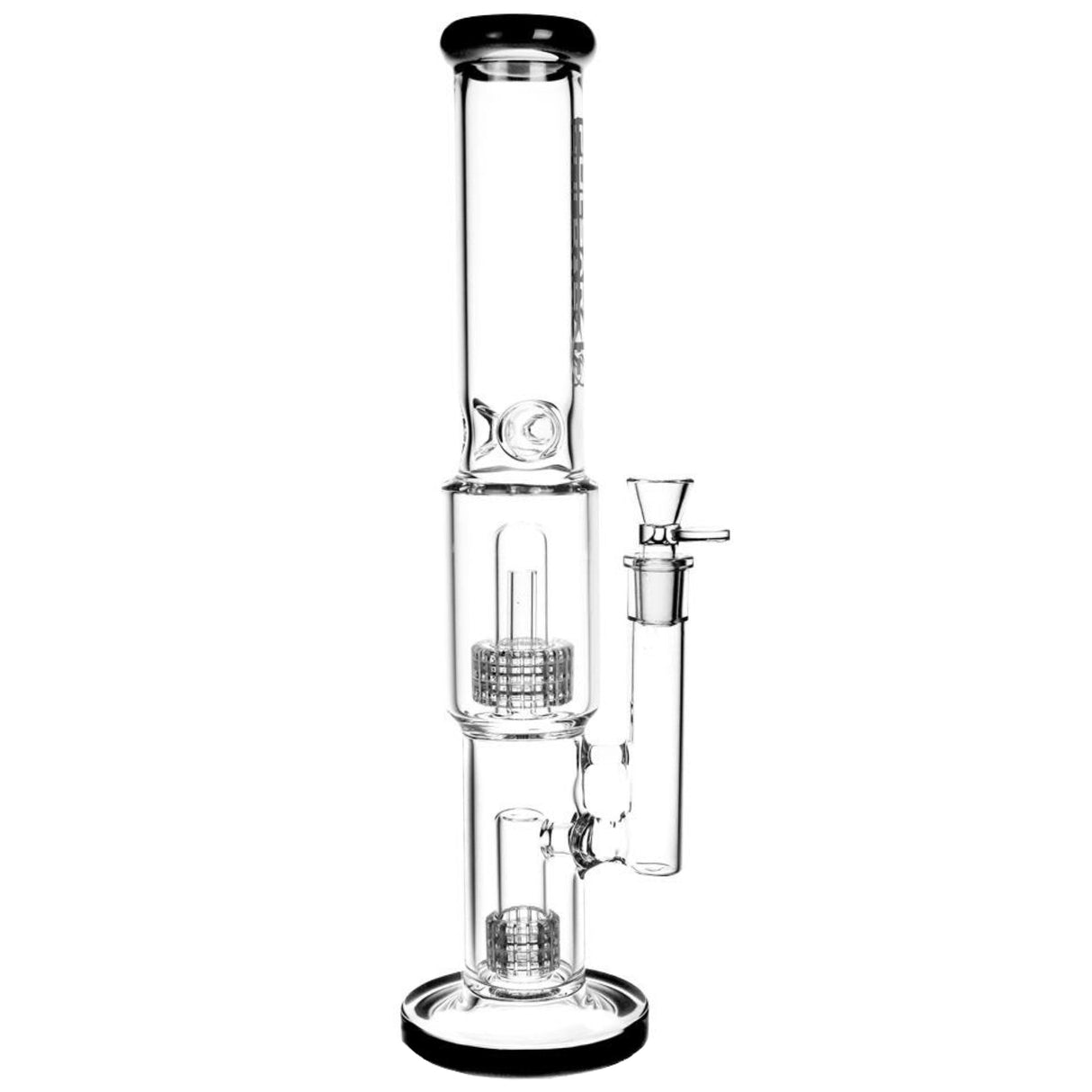 Pulsar Double Stereo Matrix Perc Bong Black