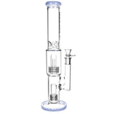 Pulsar Double Stereo Matrix Perc Bong Purple