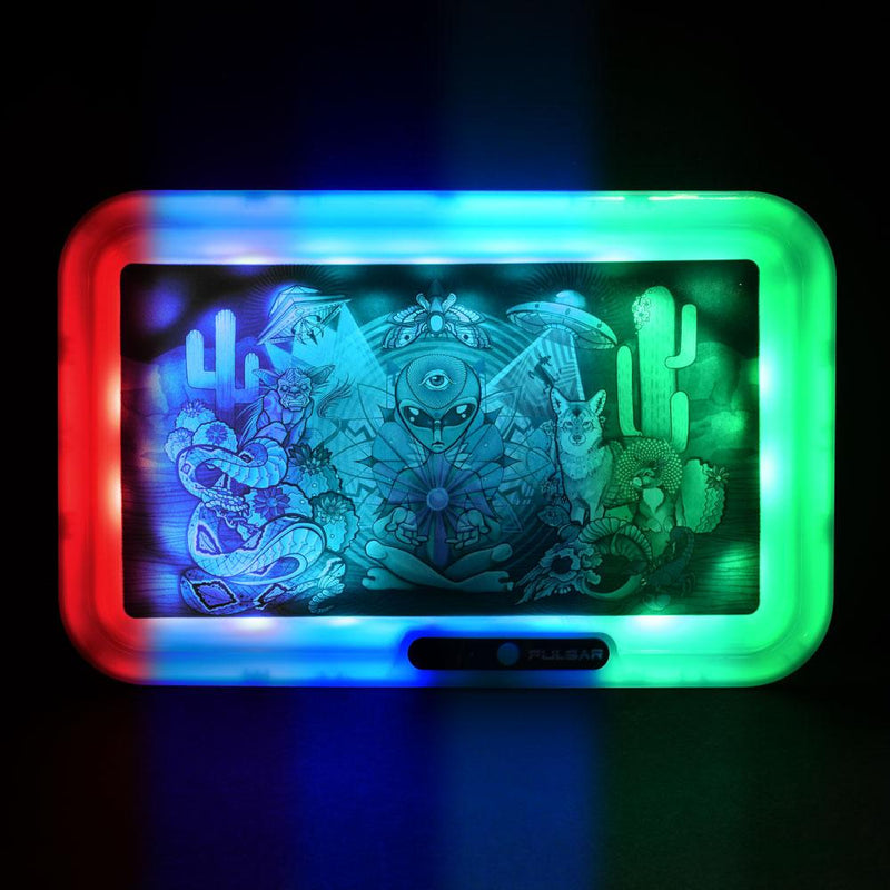 Pulsar LED Rolling Tray Psychedelic Desert Lights