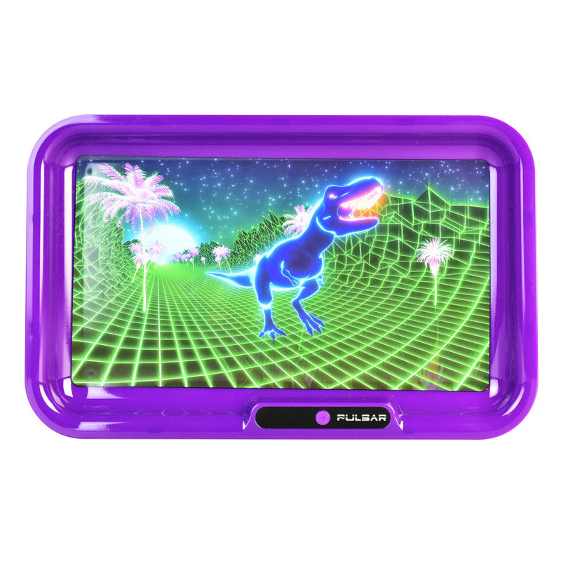 Pulsar LED Rolling Tray 80's T-Rex