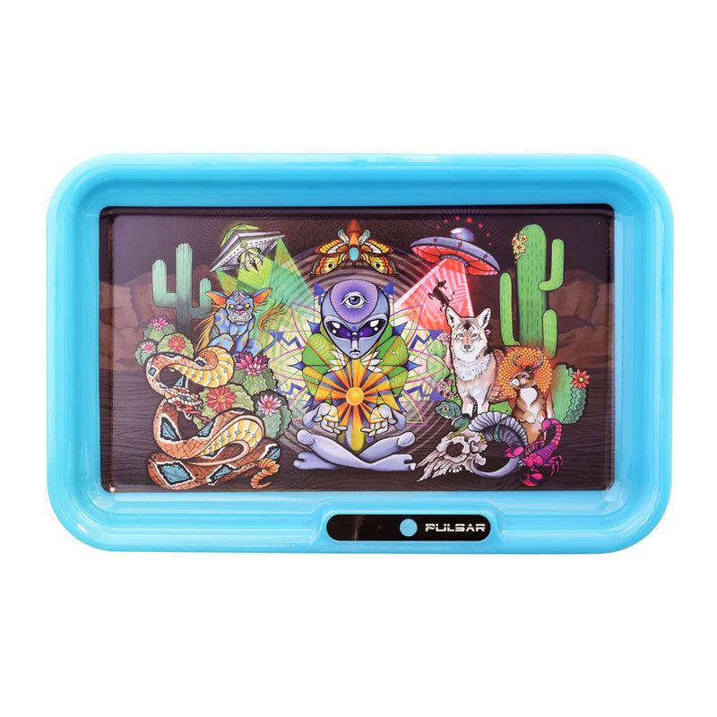 Pulsar LED Rolling Tray Psychedelic Desert