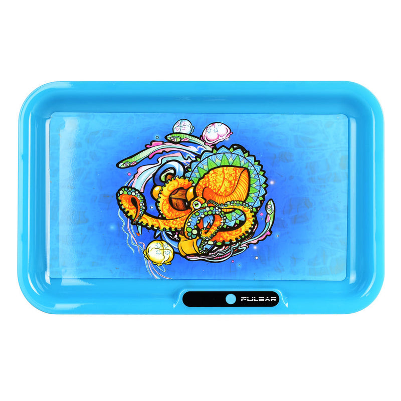 Pulsar LED Rolling Tray Psychedelic Octopus