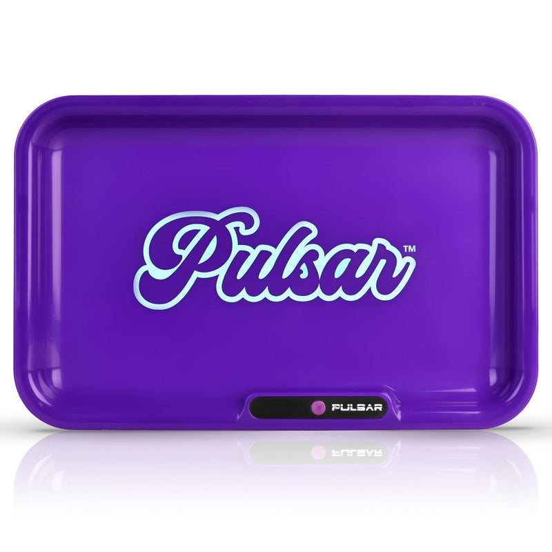 Pulsar LED Rolling Tray Pulsar Logo Purple