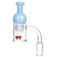 Pulsar Quartz Banger w. Helix Carb Cap Blue