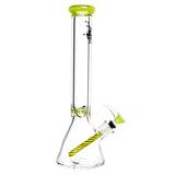 Pulsar Spiral Beaker Bong Green