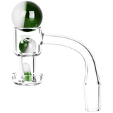 Pulsar Bi-Color Terp Slurper Banger Set Green & White