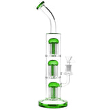 Pulsar Triple Jellyfish Perc Bong Green