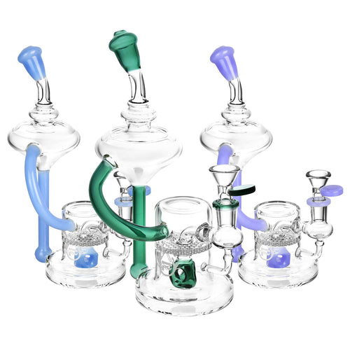 Pulsar 9" Lab Tubes Recycler Bongs