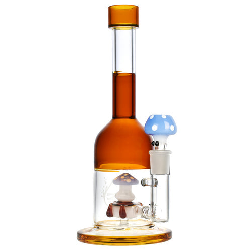 Pulsar Mushroom Perc Bong Amber