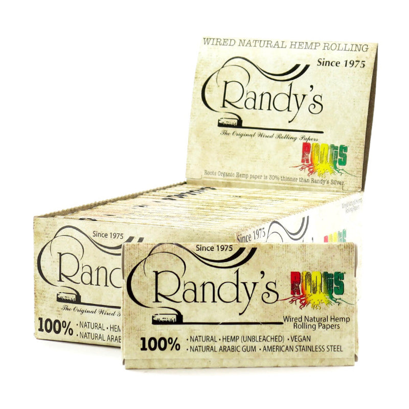 Randy’s Roots 1.25” Organic Hemp Wired Rolling Papers