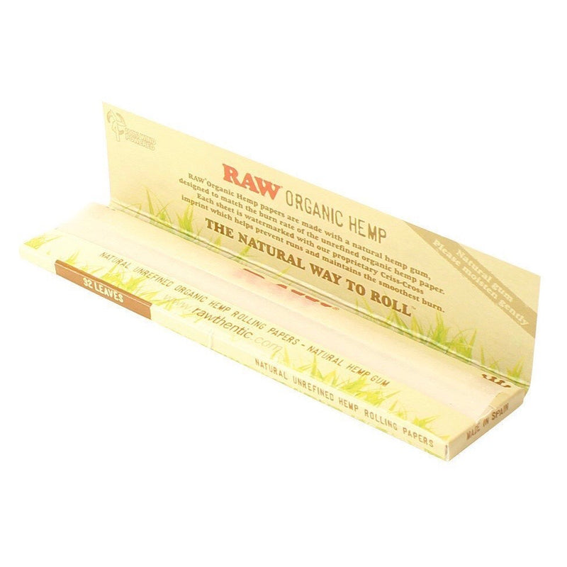Raw® Organic Hemp King Slim Rolling Papers