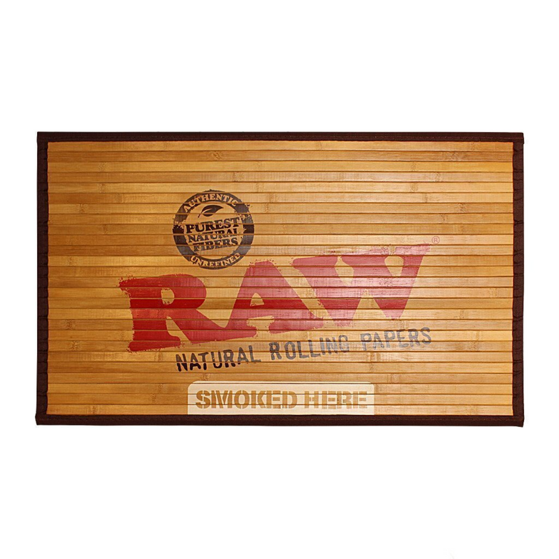Raw® Rolling Papers Bamboo Door Mat 