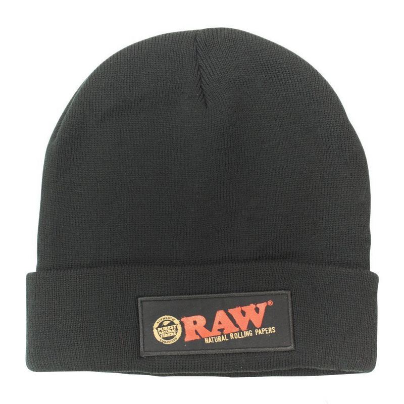 Raw® Rolling Papers Black Beanie Hat 