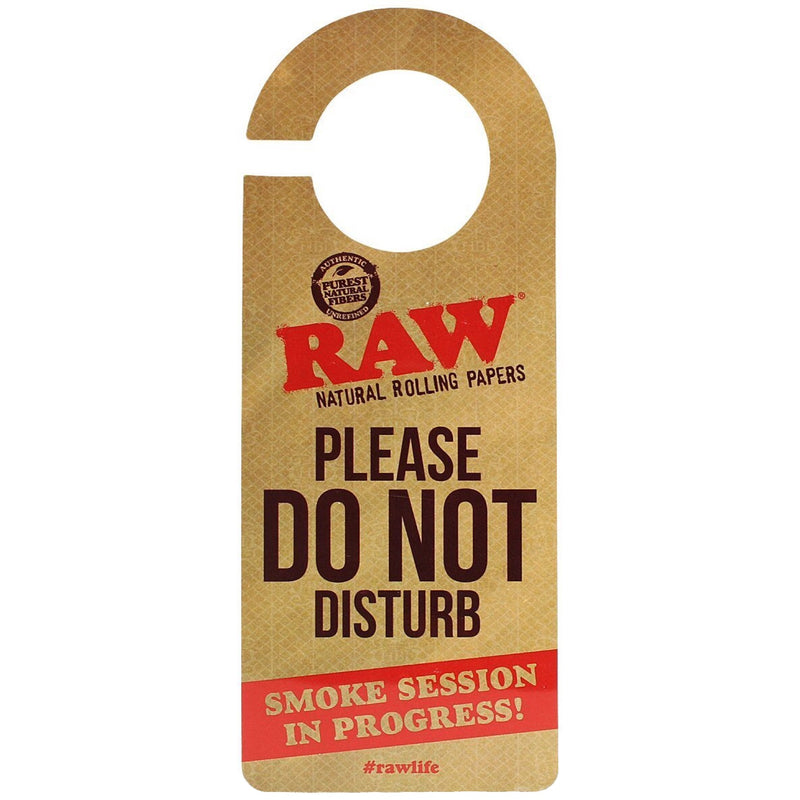 Raw® Rolling Papers "Do Not Disturb" Door Sign 
