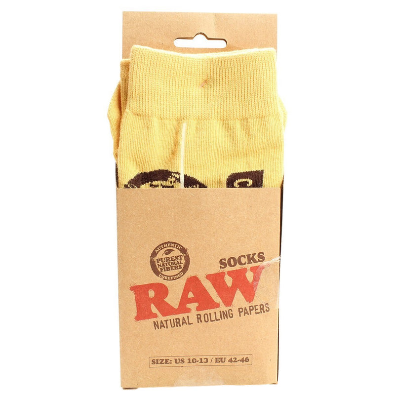 Raw Rolling Papers Crew Socks Brown