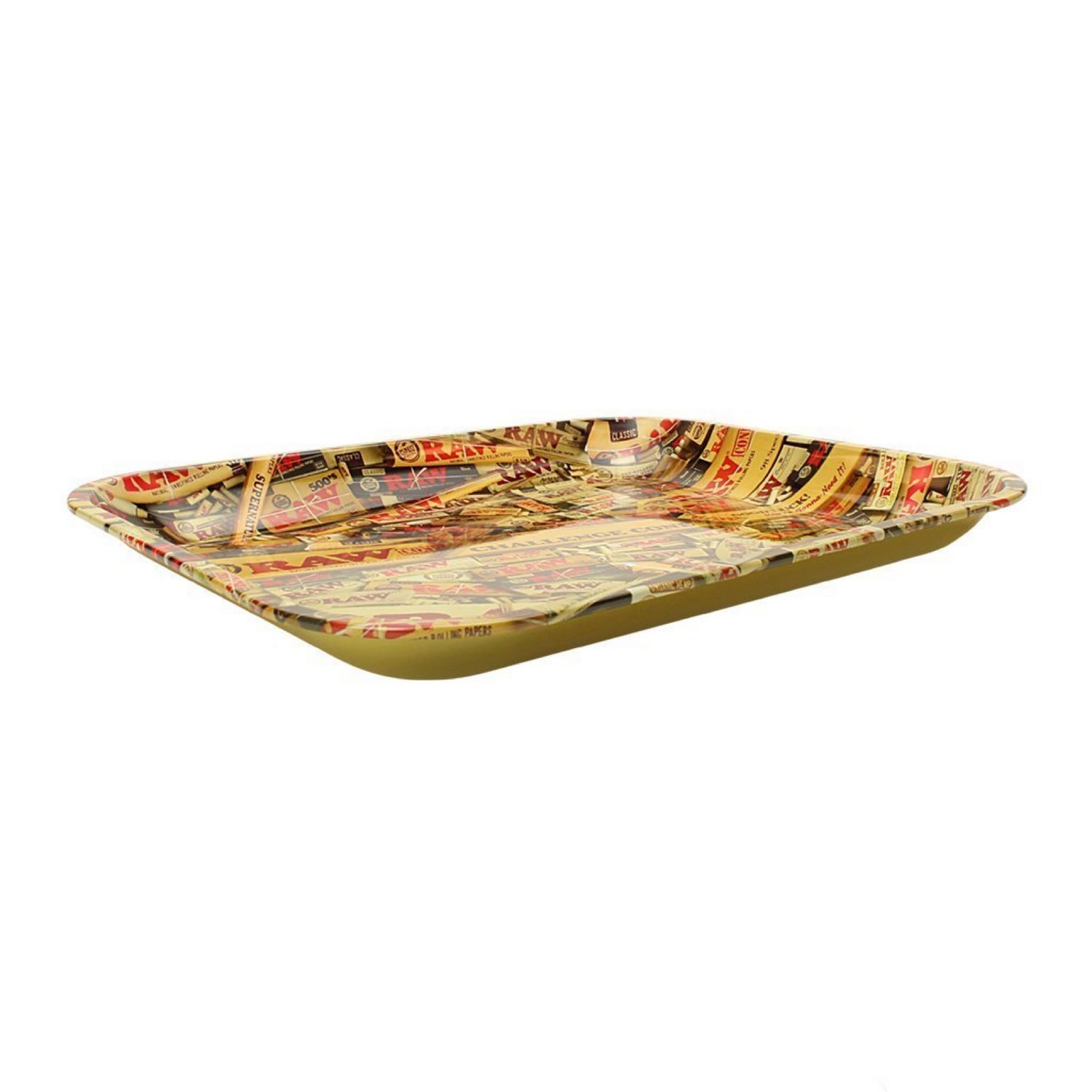 Raw® Mixed Rolling Papers Large Metal Rolling Tray (14" x 11") 