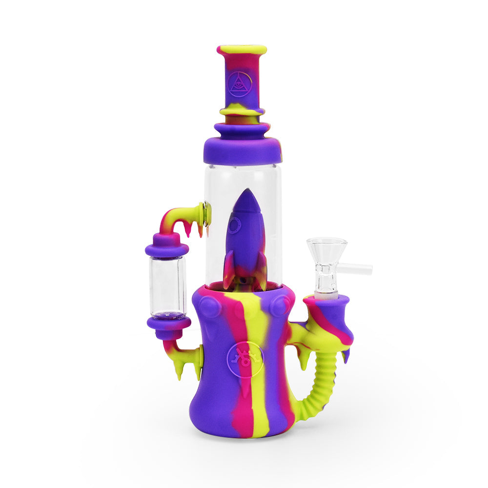 Ritual 8.5'' Silicone Rocket Recycler Miami Sunset