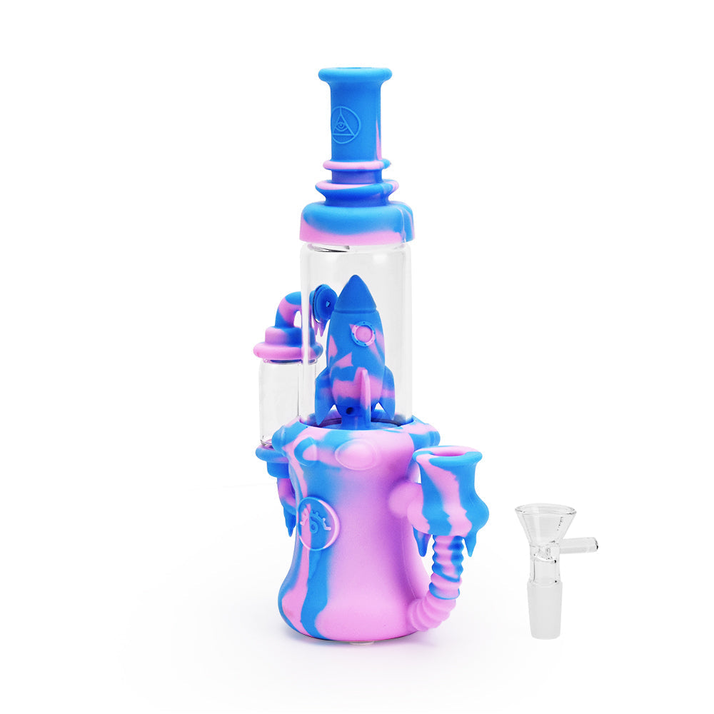 Ritual 8.5'' Silicone Rocket Recycler Cotton Candy