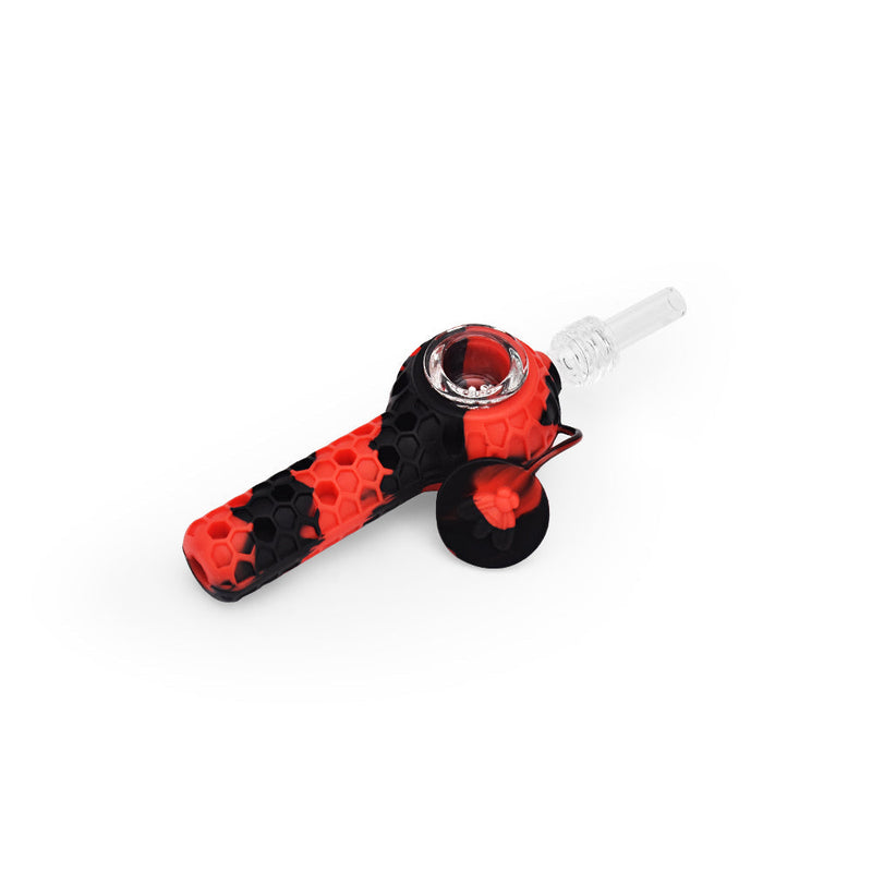 Ritual 4" Silicone Nectar Spoon Black & Red