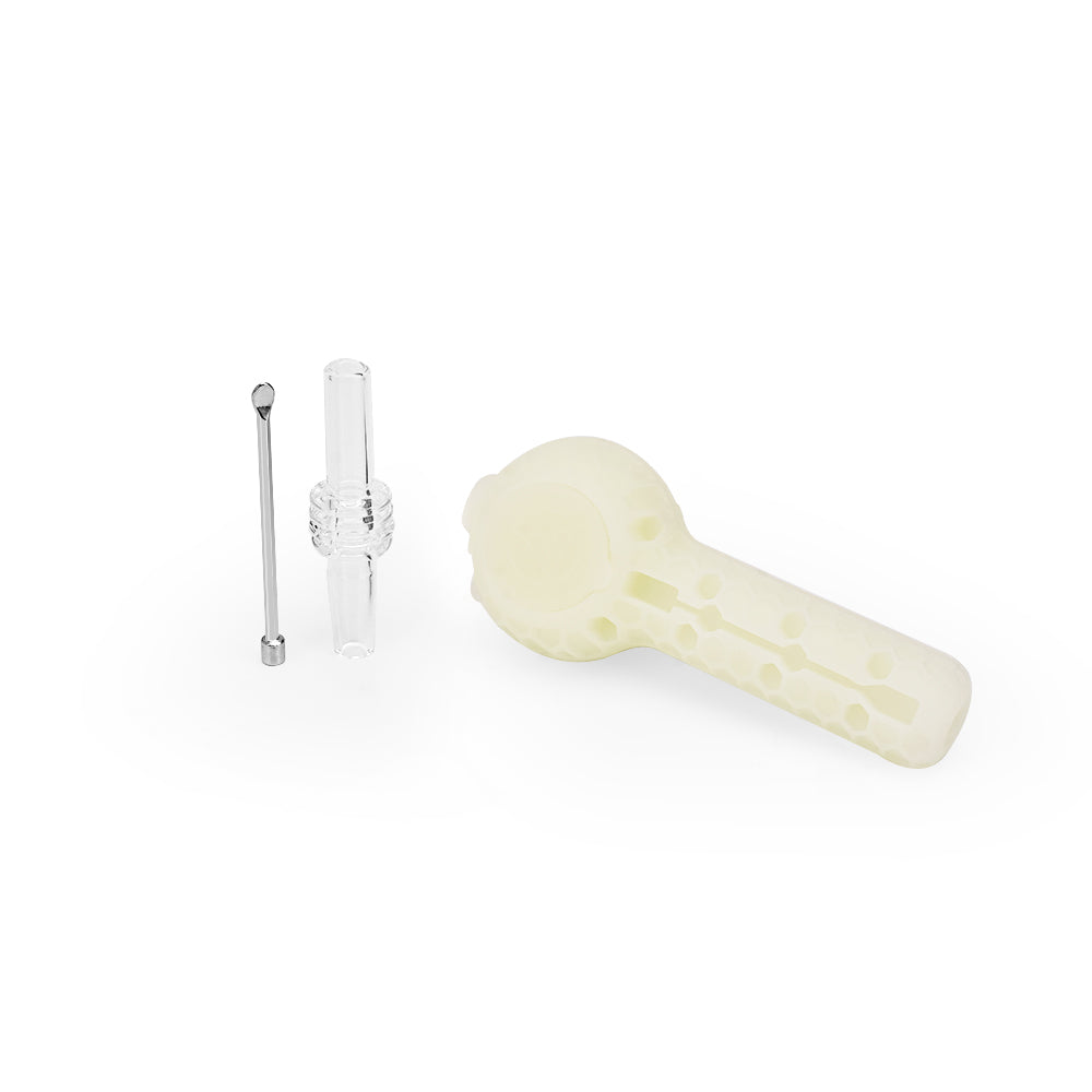 Ritual 4" Silicone Nectar Spoon UV Titanium White