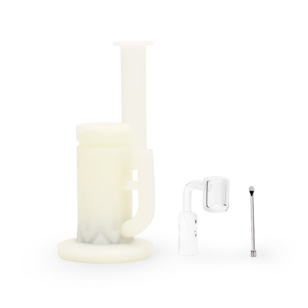 Ritual 8.5'' Silicone Sidecar Rig UV Titanium White