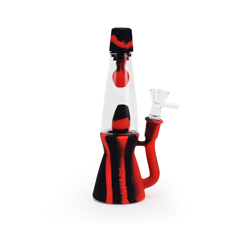 Ritual 7.5'' Silicone Lava Lamp Black & Red