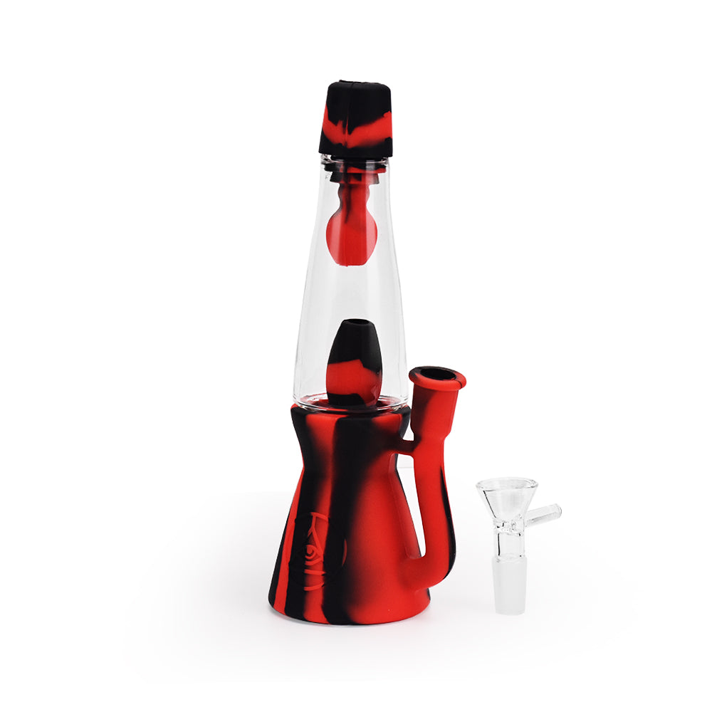 Ritual 7.5'' Silicone Lava Lamp Black & Red