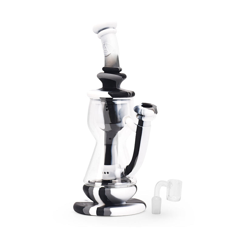 Ritual 10'' Silicone Deluxe Incycler Black & White Marble