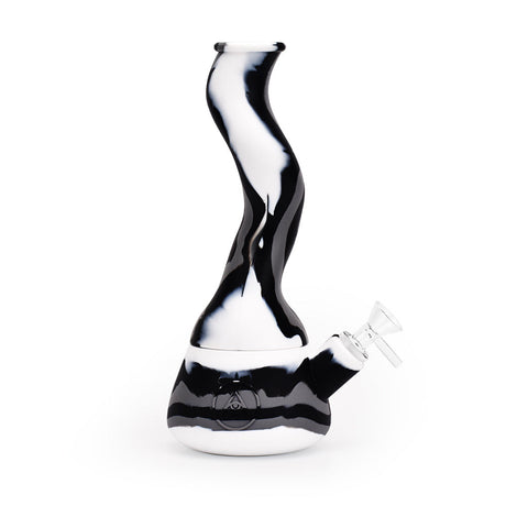 Ritual 10'' Wavy Silicone Beaker Black & White
