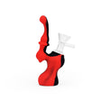 Ritual 5" Silicone Upright Bubbler Black & Red