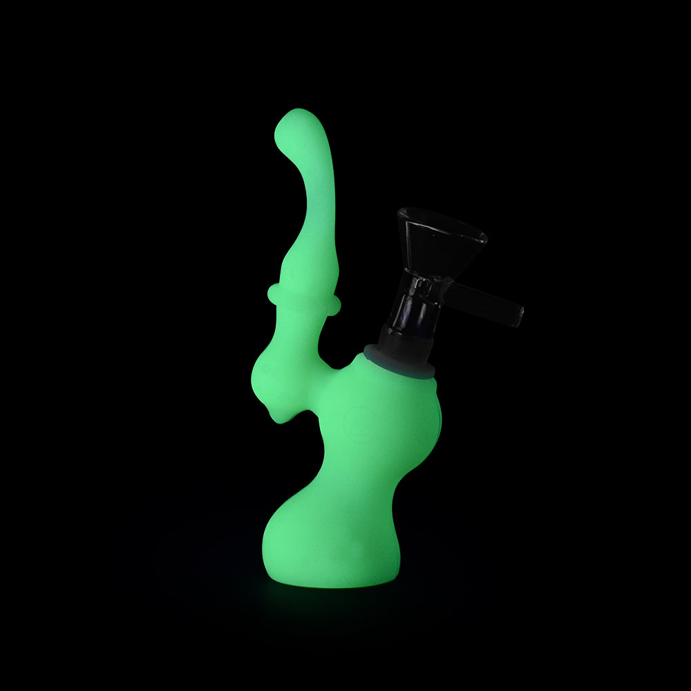 Ritual 5" Silicone Upright Bubbler UV Titanium White