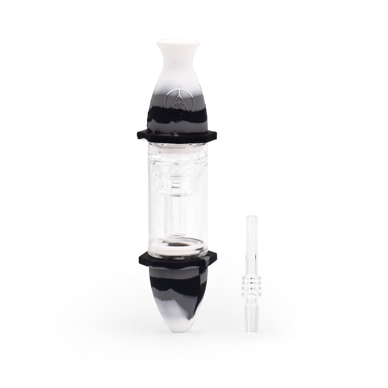 Ritual 7'' Silicone Deluxe Nectar Collector Black & White Marble