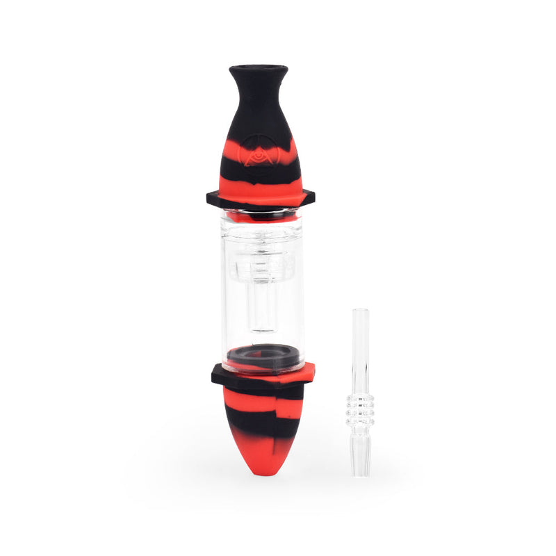 Ritual 7'' Silicone Deluxe Nectar Collector Black & Red