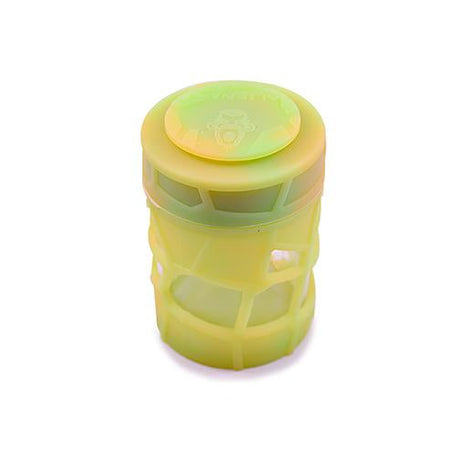 Space King Stackable Glass & Silicone Jar Green & Yellow
