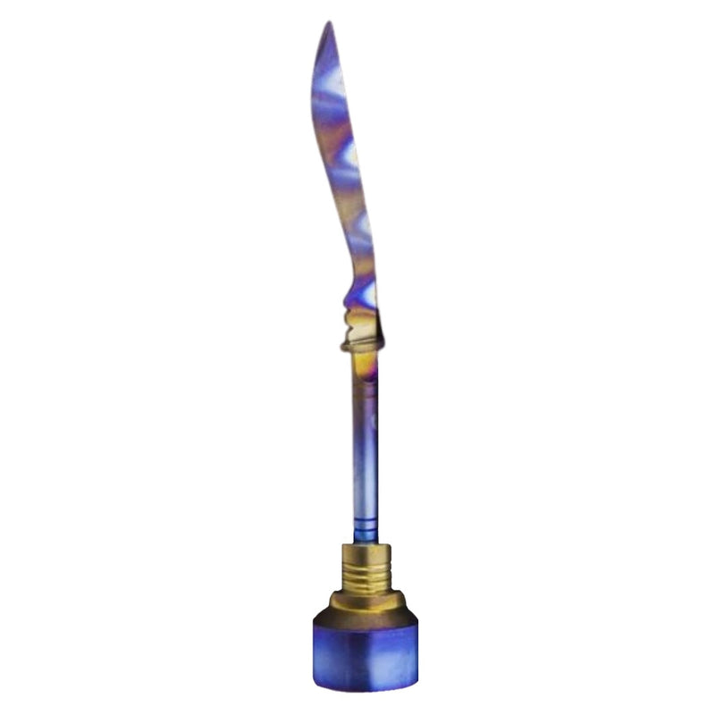 Metallic Blue Sword Blade Dabber Tool & Carb Cap ⚔️