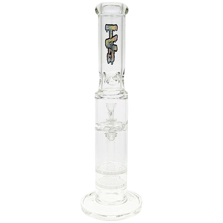 TAG 16” Double Honeycomb Perc Straight Tube Bong